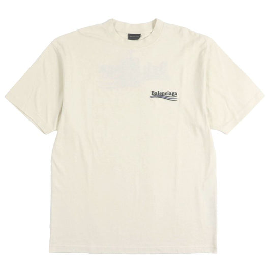 Balenciaga 22AW 641655 Logo Embroidery Oversized Short Sleeve Short Sleeve