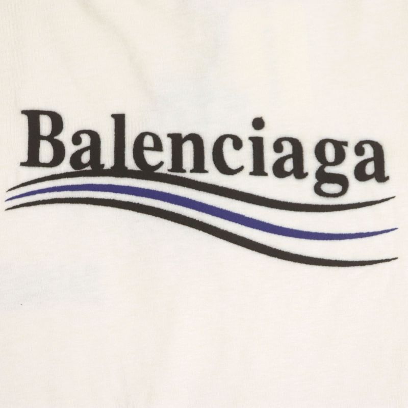 Balenciaga 22AW 641655 Logo Embroidery Oversized Short Sleeve Short Sleeve