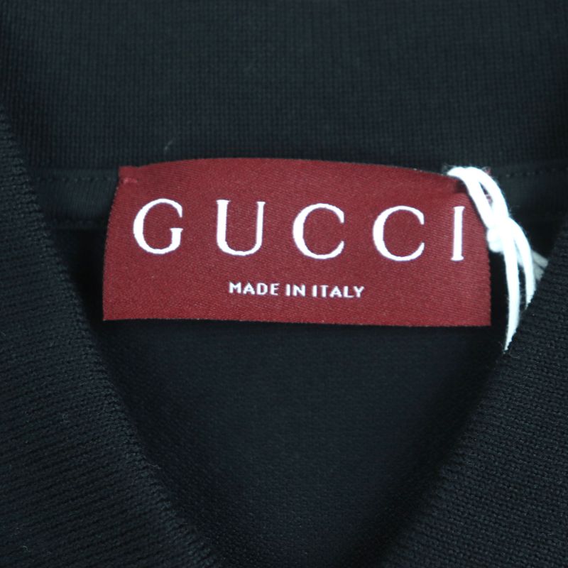  Gucci 795810 Web Stripe Logo Button Short Sleeve Short Sleeve Polo Shirt