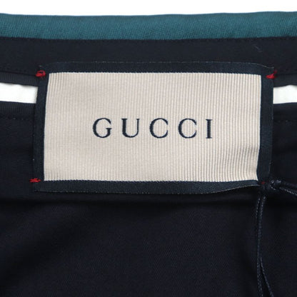 Gucci 649614 Silk Blend Satin Glossy Pants Slacks Green 46 With Hangers Made