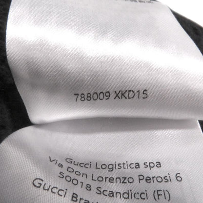 Gucci 24AW 788009 Cotton Jersey Knit Cardigan With Web Stripe Navy L With Box