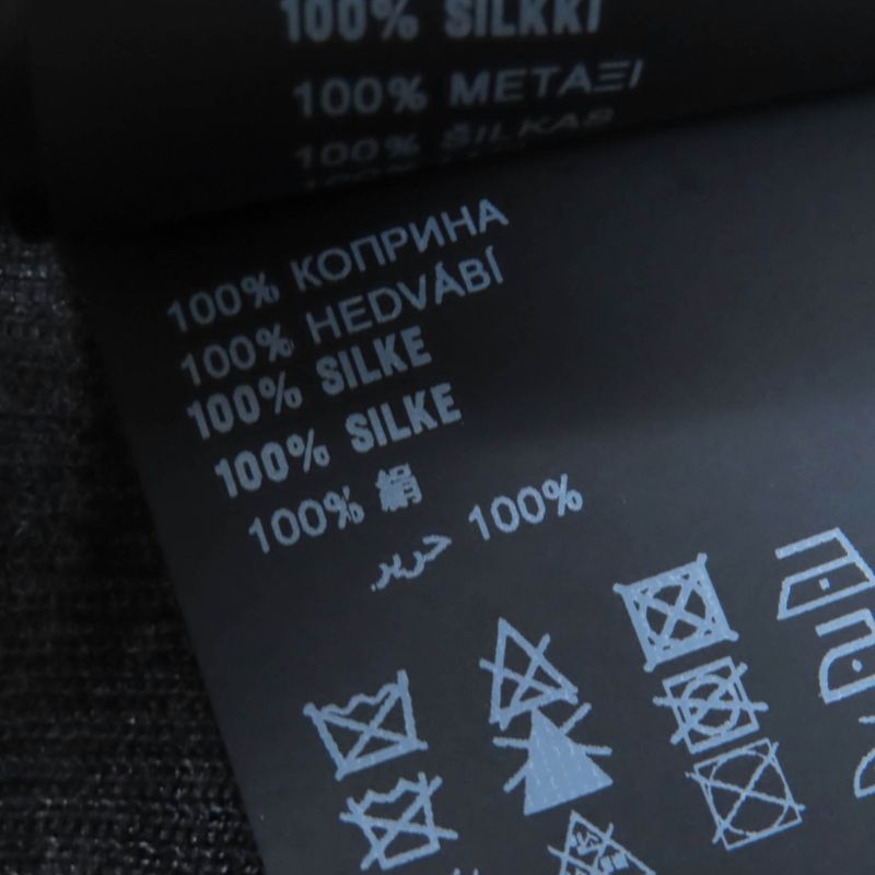 Prada 2021 P24i1l 100% Silk Rhinestone Knit Short Sleeve Polo Shirt Top Grey 38