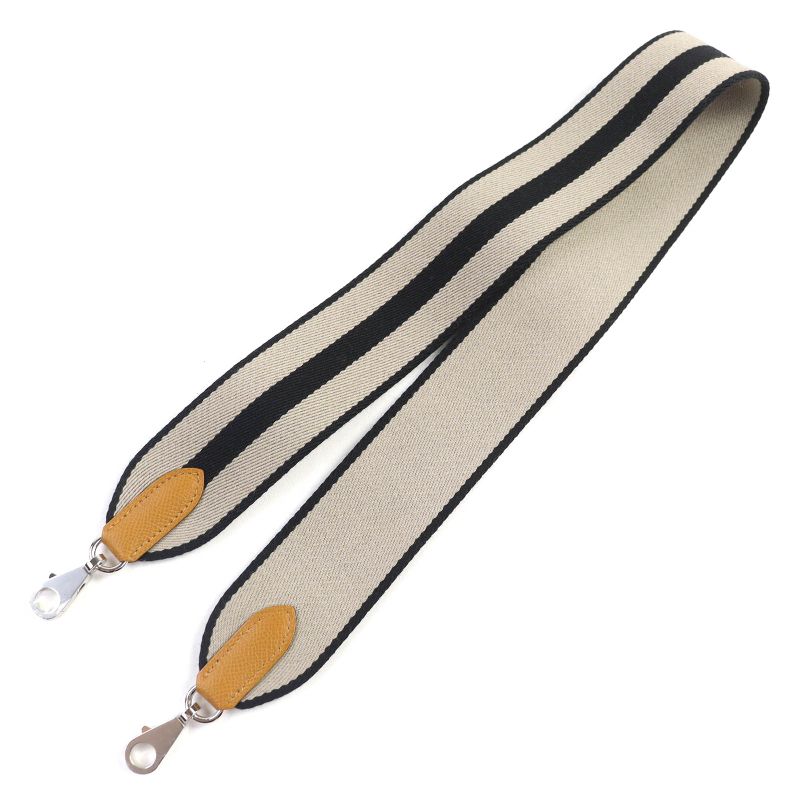 Hermes Bolide 1923 25 Sangle Sesame Silver Hardware Epson 2-way Handbag