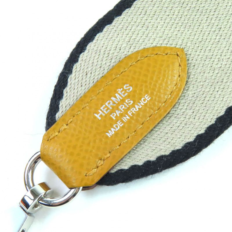 Hermes Bolide 1923 25 Sangle Sesame Silver Hardware Epson 2-way Handbag