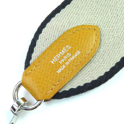 Hermes Bolide 1923 25 Sangle Sesame Silver Hardware Epson 2-way Handbag