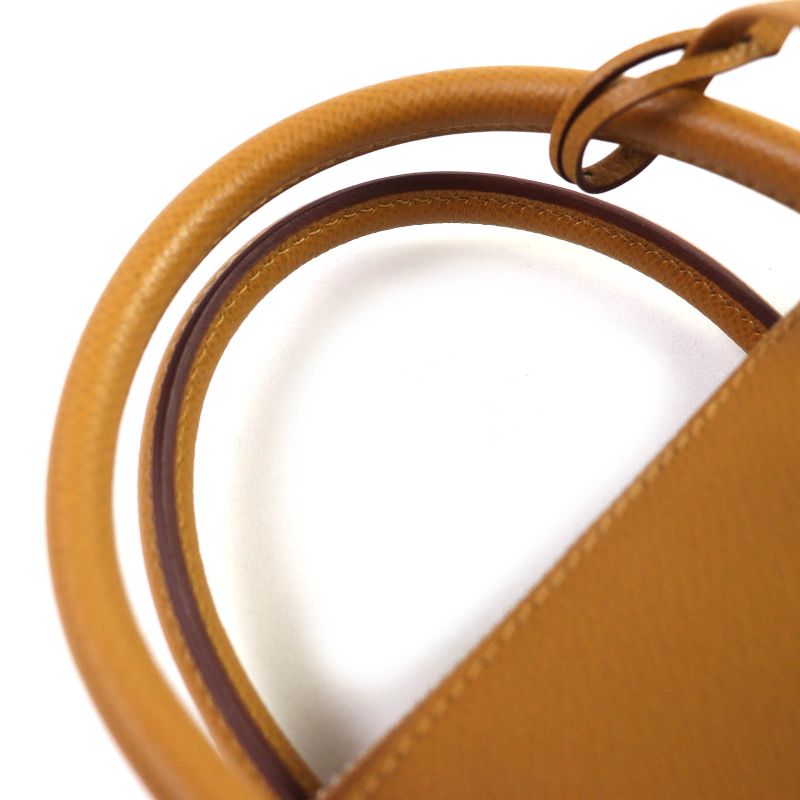 Hermes Bolide 1923 25 Sangle Sesame Silver Hardware Epson 2-way Handbag