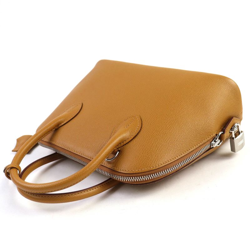 Hermes Bolide 1923 25 Sangle Sesame Silver Hardware Epson 2-way Handbag