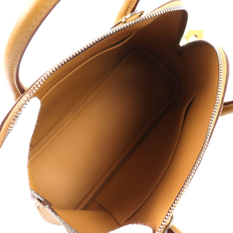 Hermes Bolide 1923 25 Sangle Sesame Silver Hardware Epson 2-way Handbag