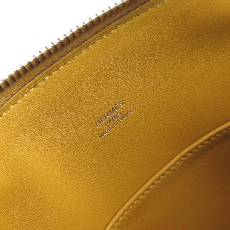 Hermes Bolide 1923 25 Sangle Sesame Silver Hardware Epson 2-way Handbag