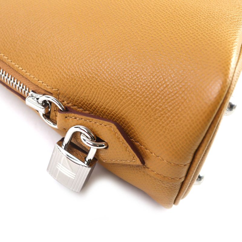 Hermes Bolide 1923 25 Sangle Sesame Silver Hardware Epson 2-way Handbag