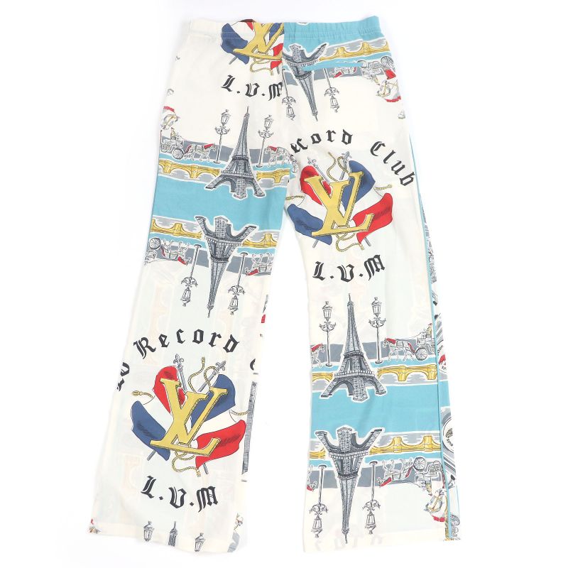 Louis Vuitton 19AW 100% Silk LV 2054 Arc De Triomphe Eiffel Tower All Over