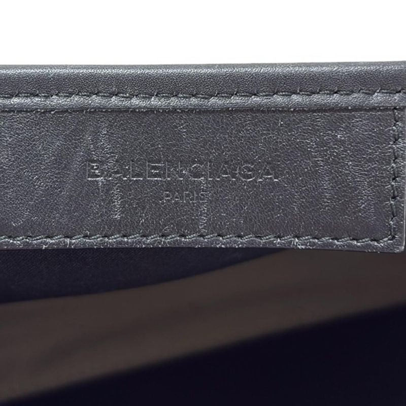 Balenciaga Tote Bag Navy Cabas Su XS 390346 Ivory And Black Leather