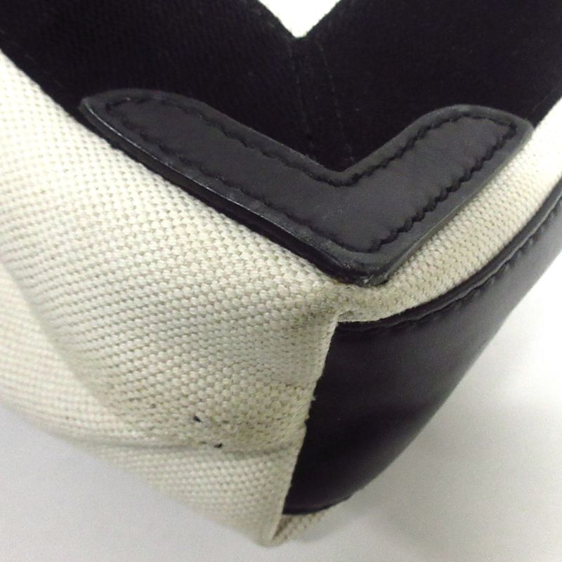 Balenciaga Tote Bag Navy Cabas Su XS 390346 Ivory And Black Leather