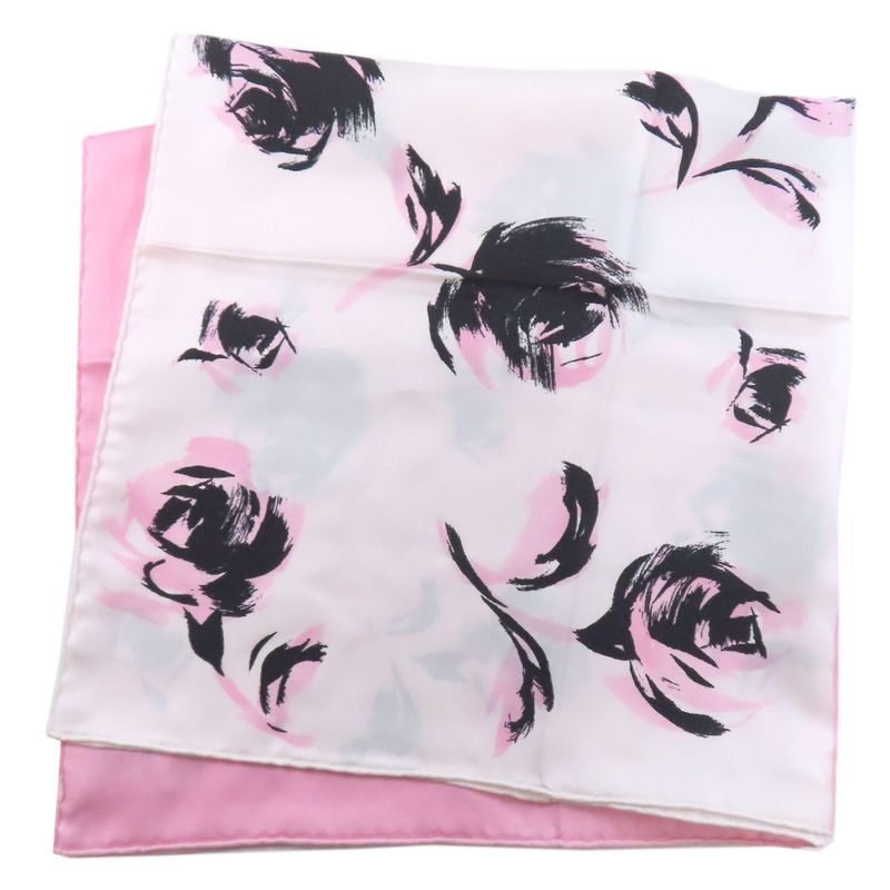 Christian DIOR Floral Scarf Silk Women