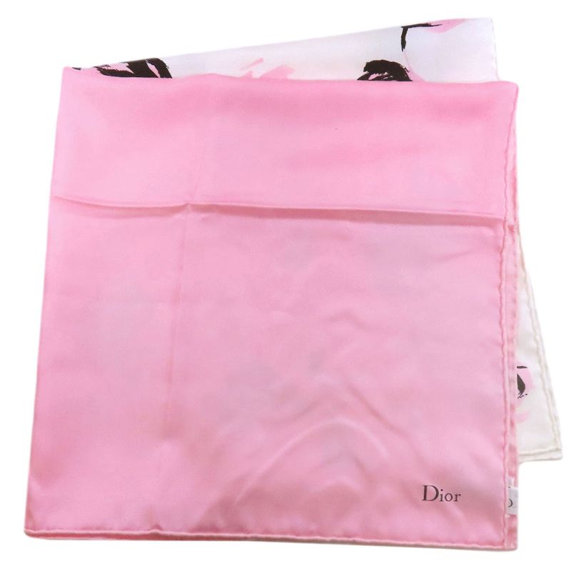 Christian DIOR Floral Scarf Silk Women
