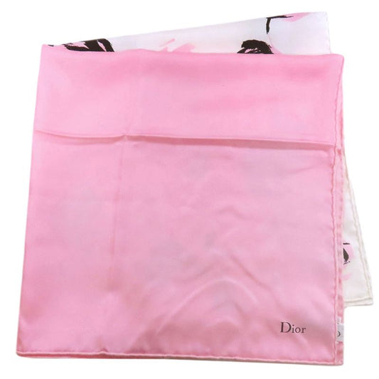 Christian DIOR Floral Scarf Silk Women