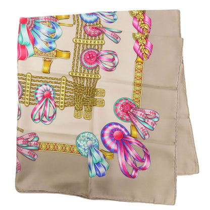 Hermes Carré 90 Horse Ribbon Scarf Silk Women