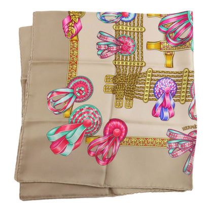 Hermes Carré 90 Horse Ribbon Scarf Silk Women