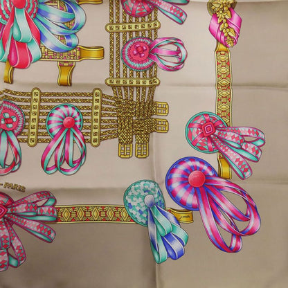 Hermes Carré 90 Horse Ribbon Scarf Silk Women