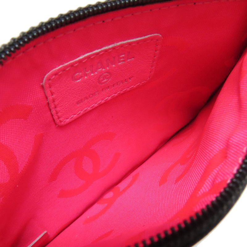 Chanel Coco Mark Accessory Pouch Lambskin Women