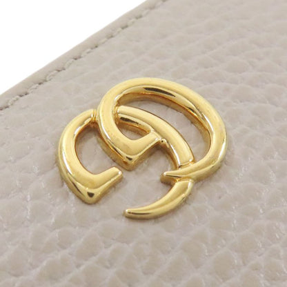 Gucci 456126 GG Marmont Double G Fold Wallet With Coin Purse Calf Women