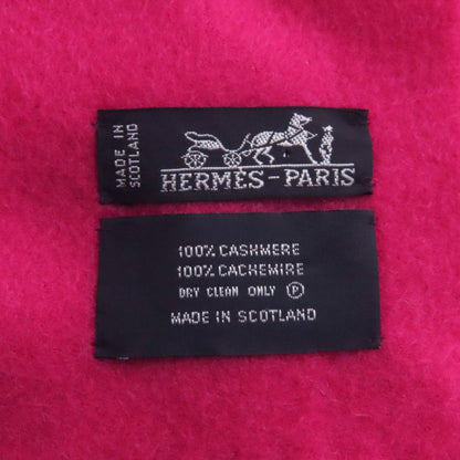 Hermes Logo Scarf Cashmere Ladies
