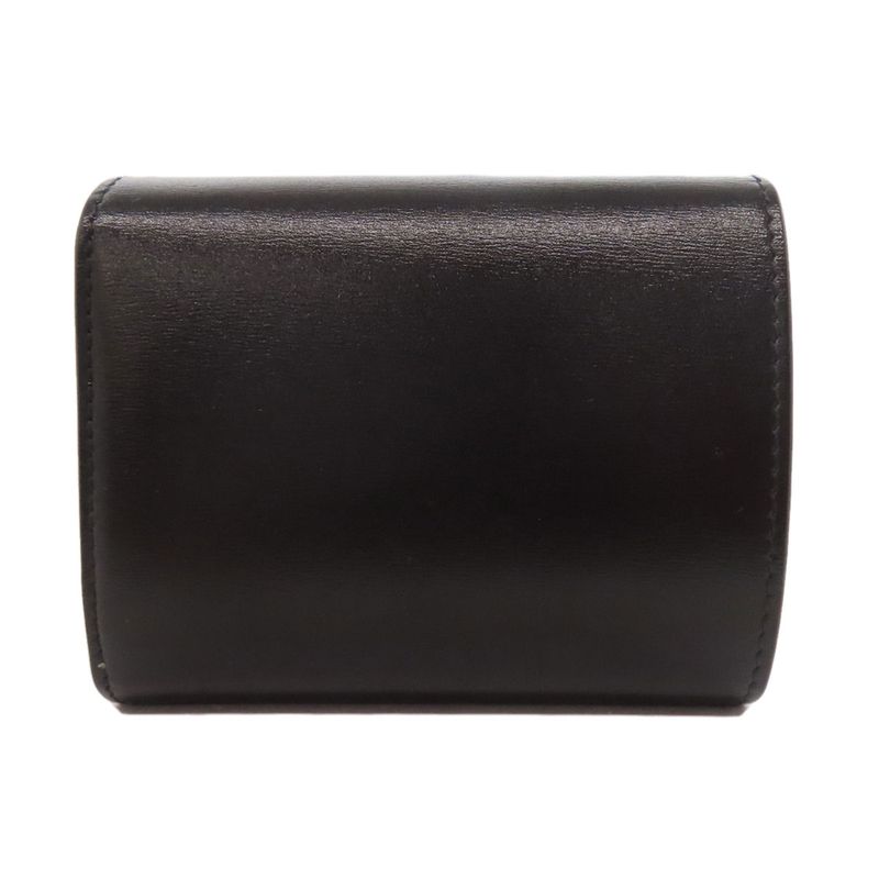 Celine Triomphe Flap Folding Wallet With Coin Purse Calf Women