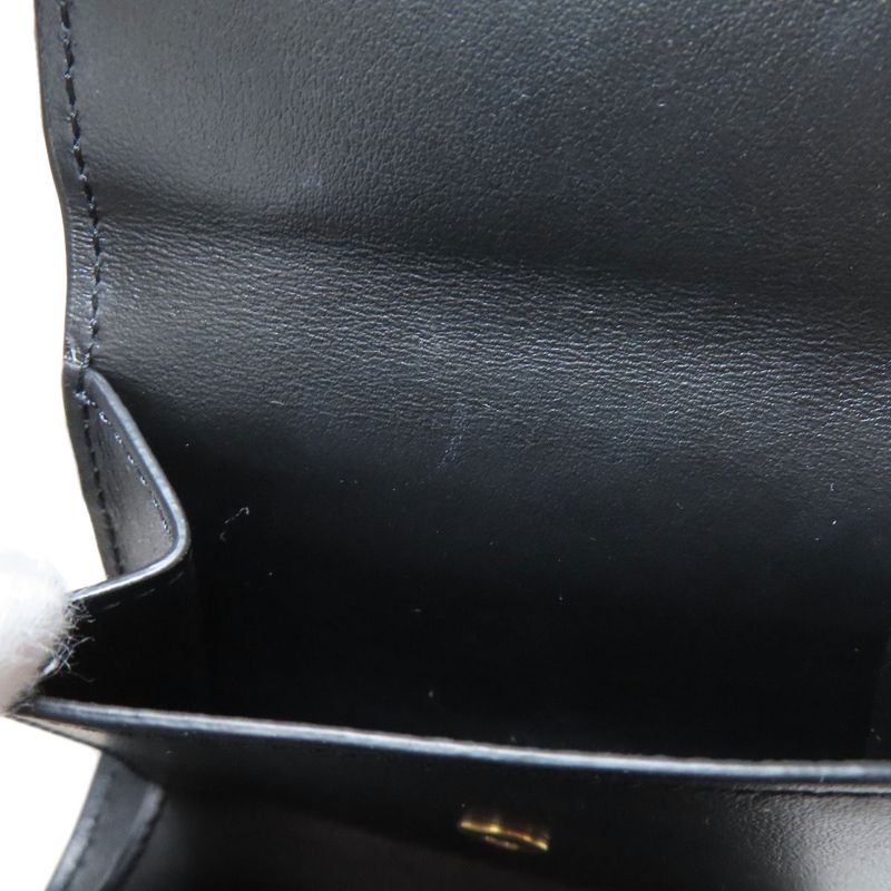 Celine Triomphe Flap Folding Wallet With Coin Purse Calf Women