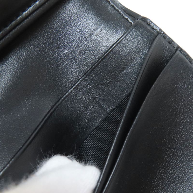 Celine Triomphe Flap Folding Wallet With Coin Purse Calf Women