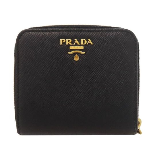Prada Zip Wallet With Coin Purse Saffiano Women