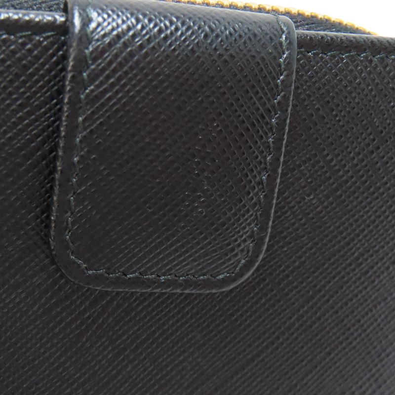Prada Zip Wallet With Coin Purse Saffiano Women