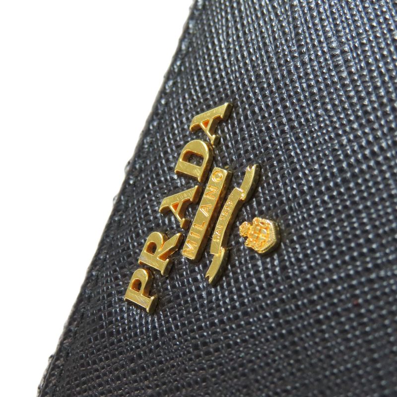 Prada Zip Wallet With Coin Purse Saffiano Women
