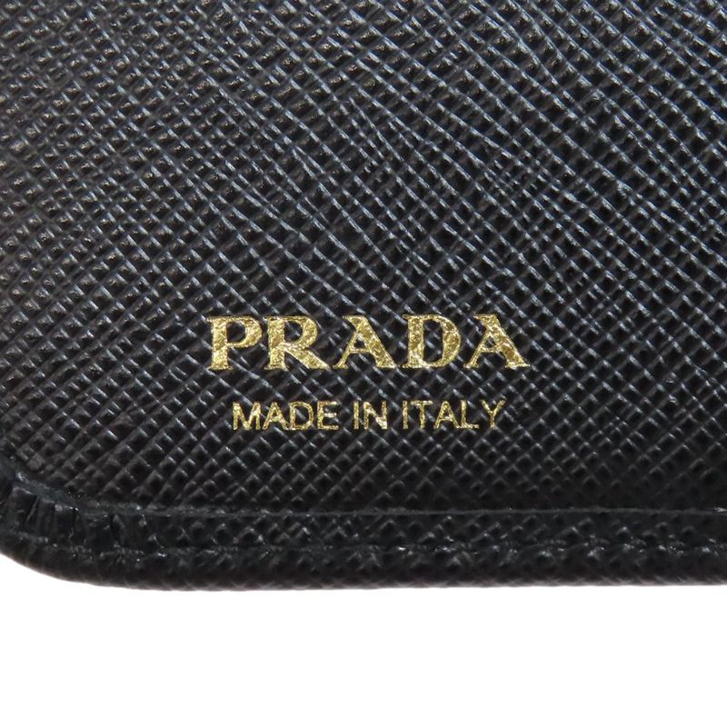 Prada Zip Wallet With Coin Purse Saffiano Women