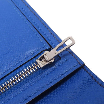 Hermes Bearn Souffle Silver Hardware Long Wallet With Coin Purse Epson Women