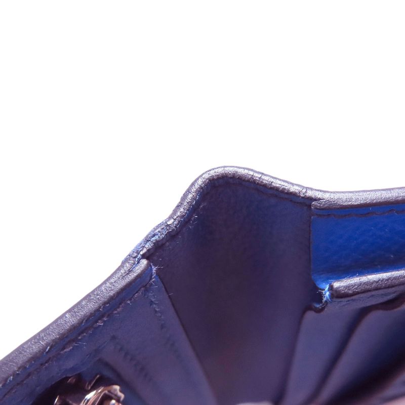 Hermes Bearn Souffle Silver Hardware Long Wallet With Coin Purse Epson Women