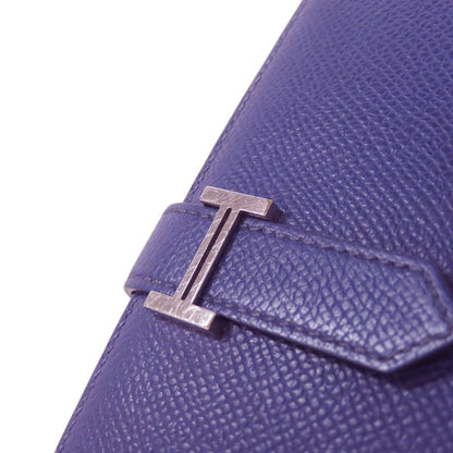 Hermes Bearn Souffle Silver Hardware Long Wallet With Coin Purse Epson Women
