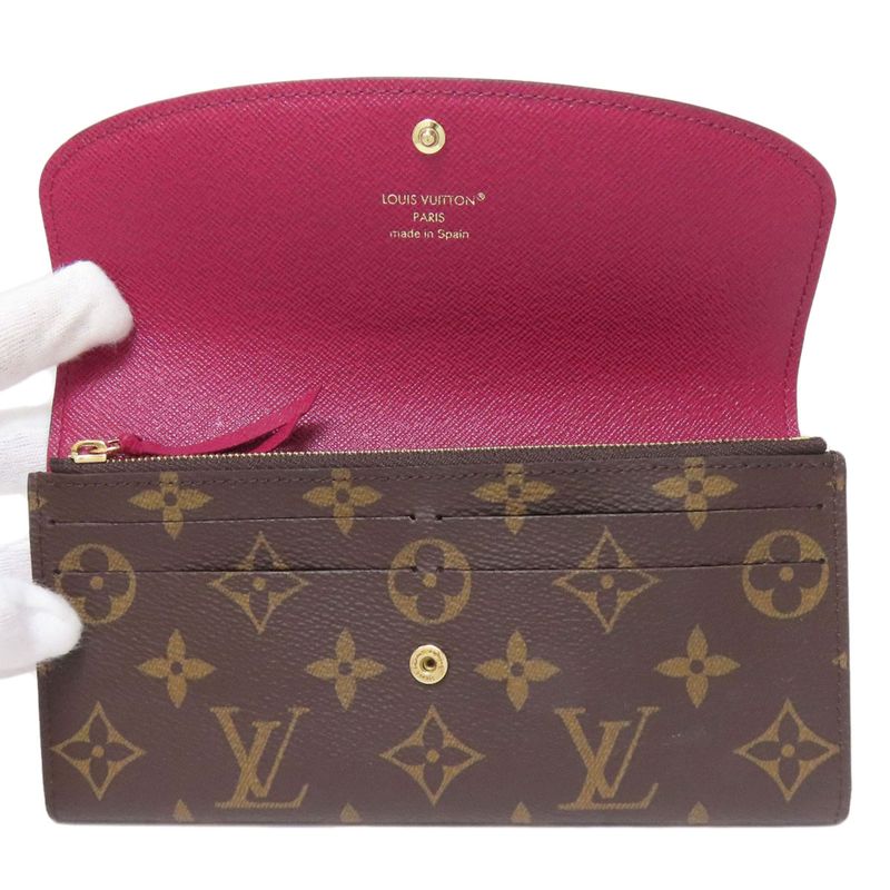 Louis Vuitton M60697 Portefeuille Emilie Long Wallet With Coin Purse Monogram