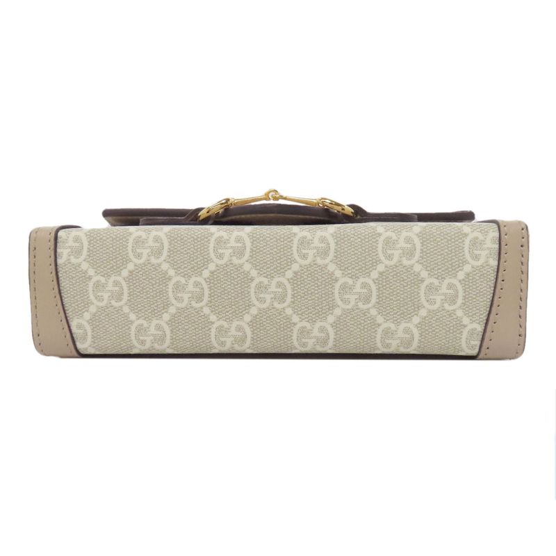 Gucci 699296 Mini Bag Horsebit GG Shoulder Bag PVC Women