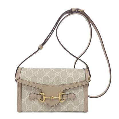 Gucci 699296 Mini Bag Horsebit GG Shoulder Bag PVC Women