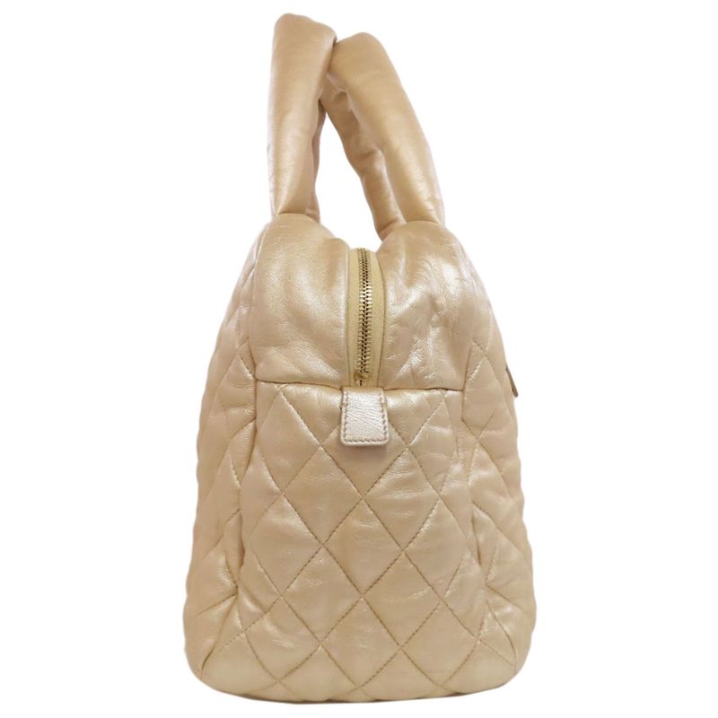 Chanel Coco Cocoon Gold Hardware Boston Bag Lambskin Women