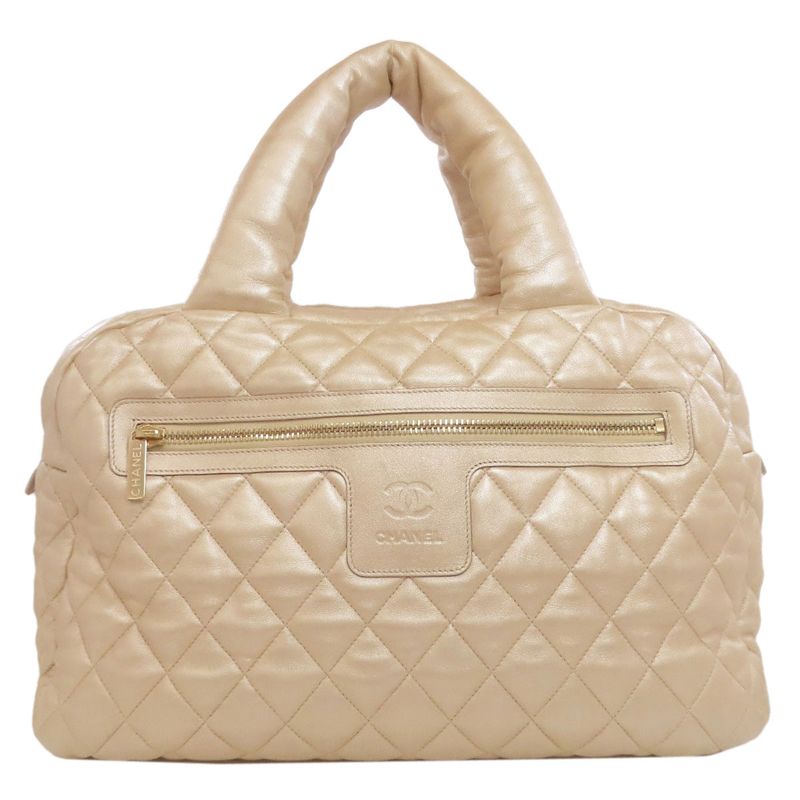 Chanel Coco Cocoon Gold Hardware Boston Bag Lambskin Women