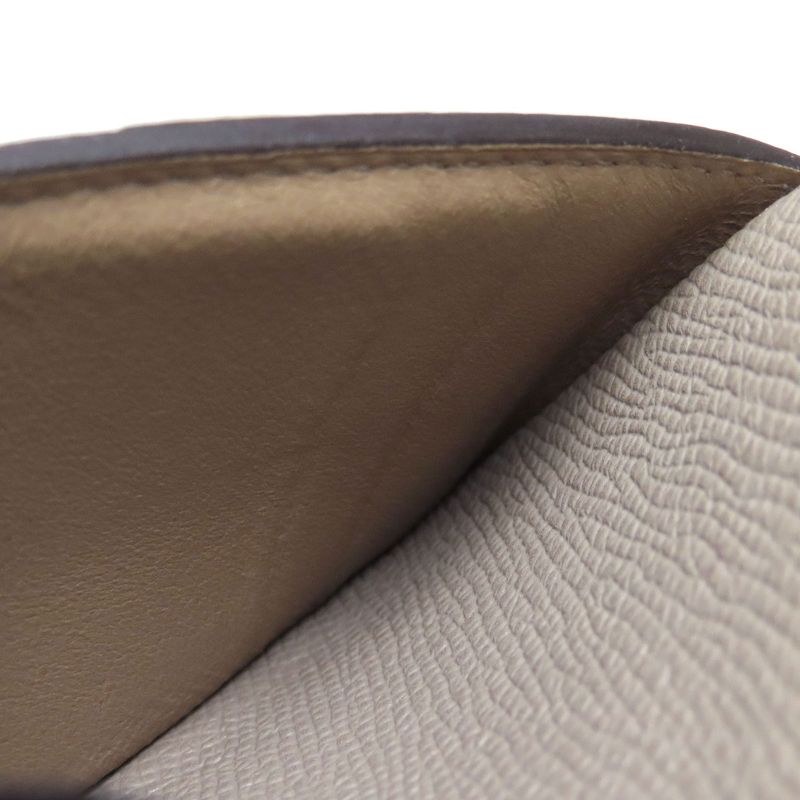 Hermes Bearn Compact Silver Hardware Bifold Wallet With Coin Purse Epson Women