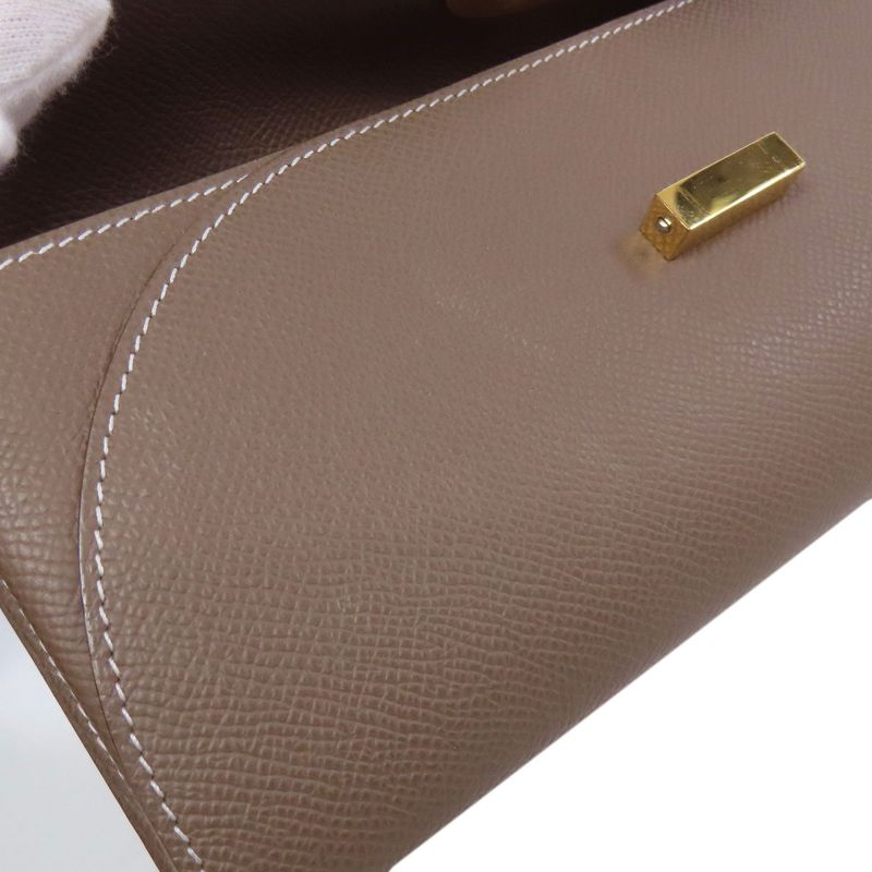 Hermes Chaine D'ancre To Go Etope Gold Hardware Long Wallet Without Change