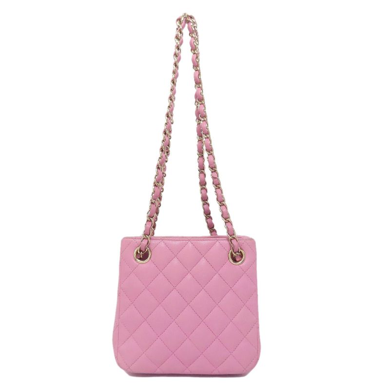 Chanel Matelasse Chain Bag Shoulder Bag Grained Calfskin Women