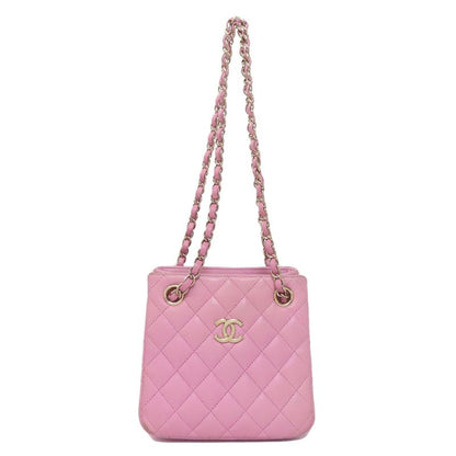 Chanel Matelasse Chain Bag Shoulder Bag Grained Calfskin Women