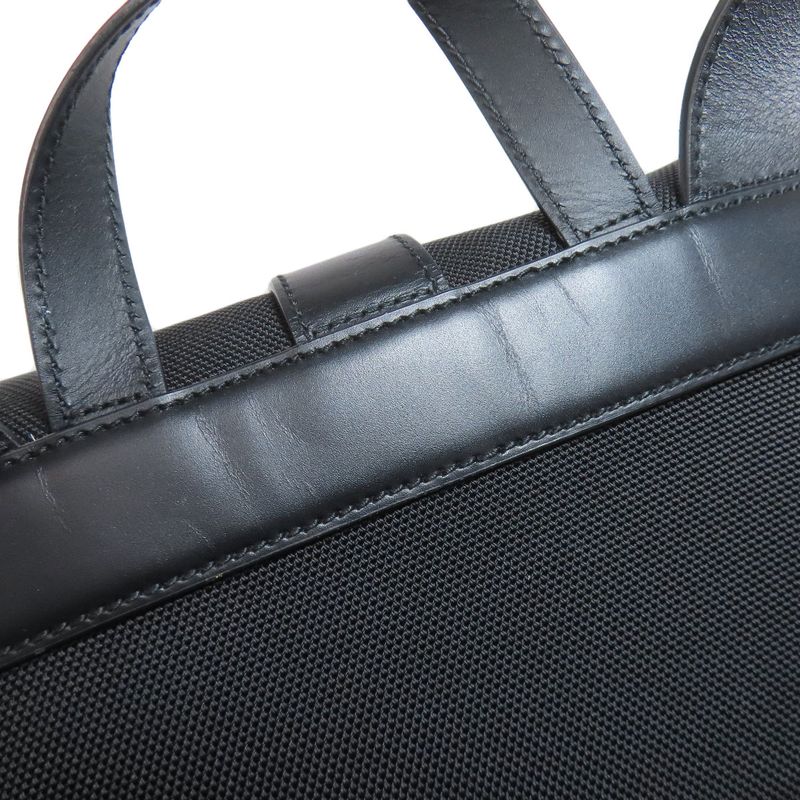 Gucci 619749 Sherry Line Backpack Daypack Nylon Canvas Leather Women