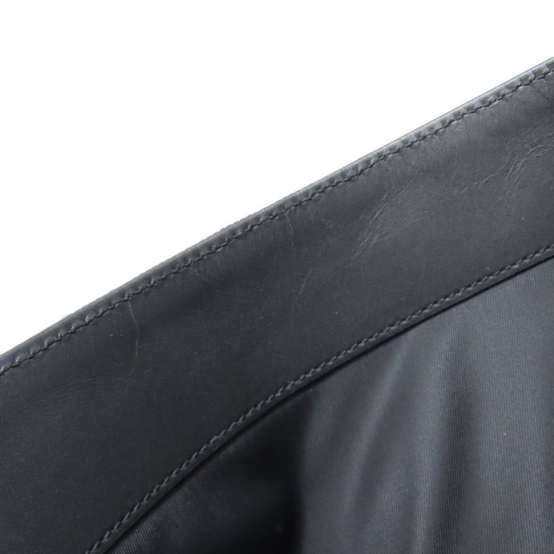 Gucci 619749 Sherry Line Backpack Daypack Nylon Canvas Leather Women