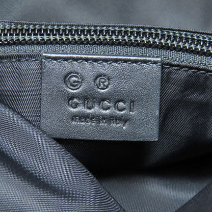 Gucci 619749 Sherry Line Backpack Daypack Nylon Canvas Leather Women