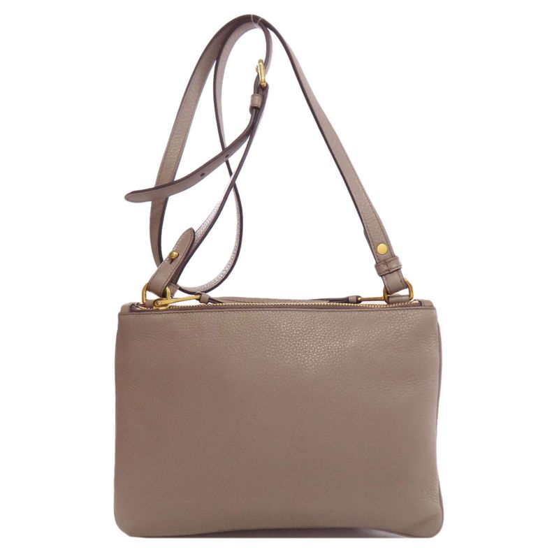 Prada Logo Shoulder Bag Calf Women