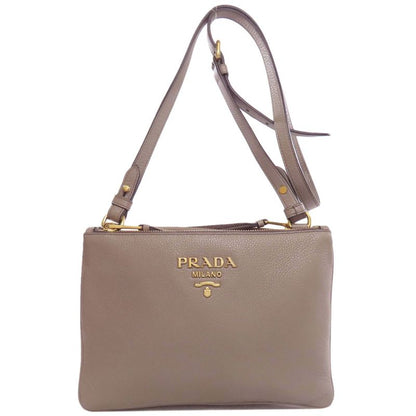 Prada Logo Shoulder Bag Calf Women